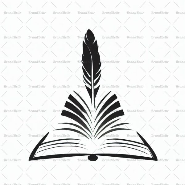 Offenes Buch und Feder